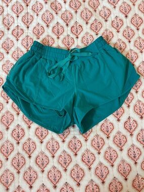 Lululemon Teal Athletic Drawstring Shorts